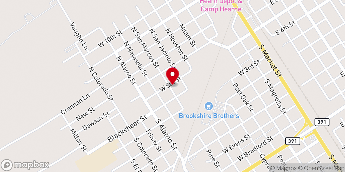 Map showing location of Bethel AME Church