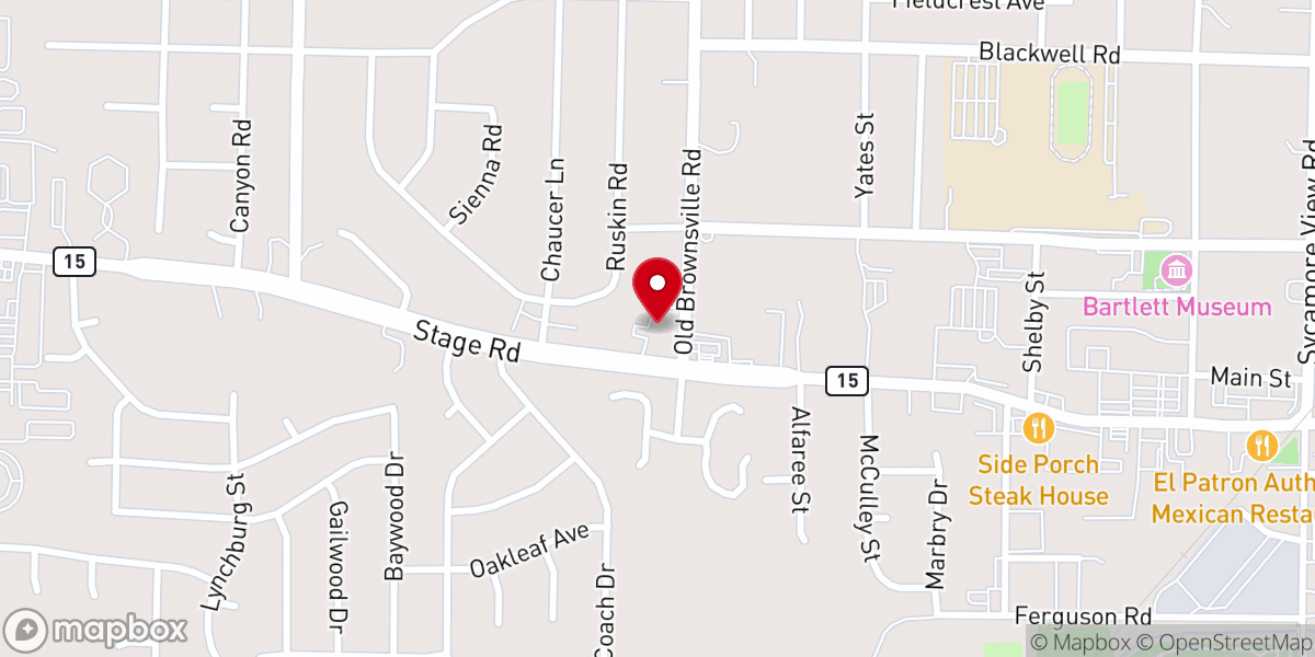 Map showing location of Providence Reformed Presbyterian Church