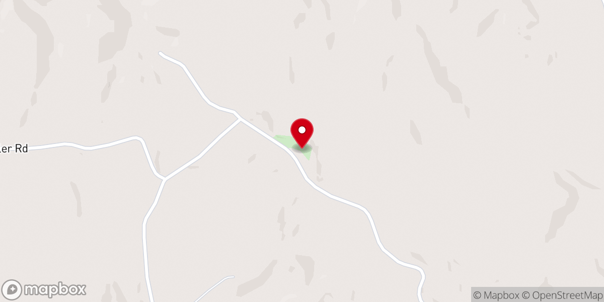 Map showing location of Cornett Church