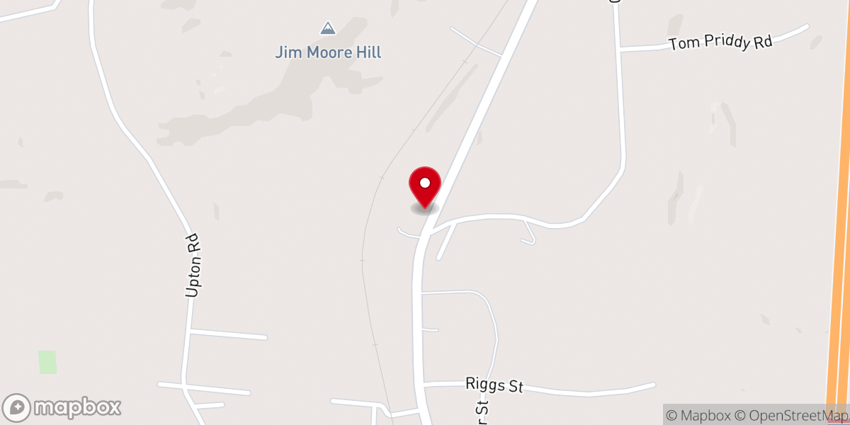 Map showing location of Walnut Hill