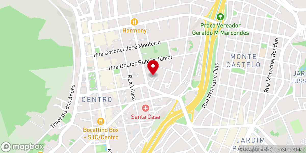 Map showing location of Igreja Universal do Reino de Deus