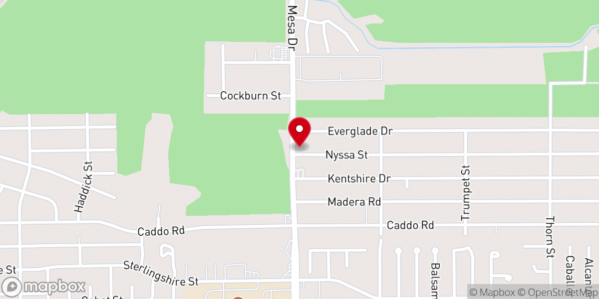 Map showing location of New Beginning Non-Denominational Church