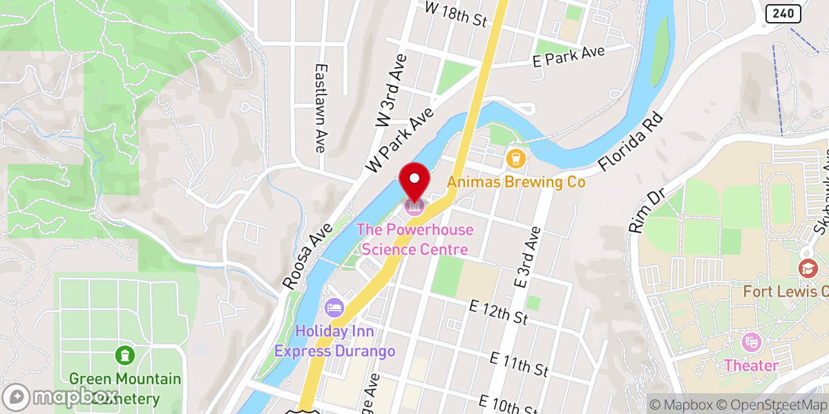 Map showing location of The Powerhouse