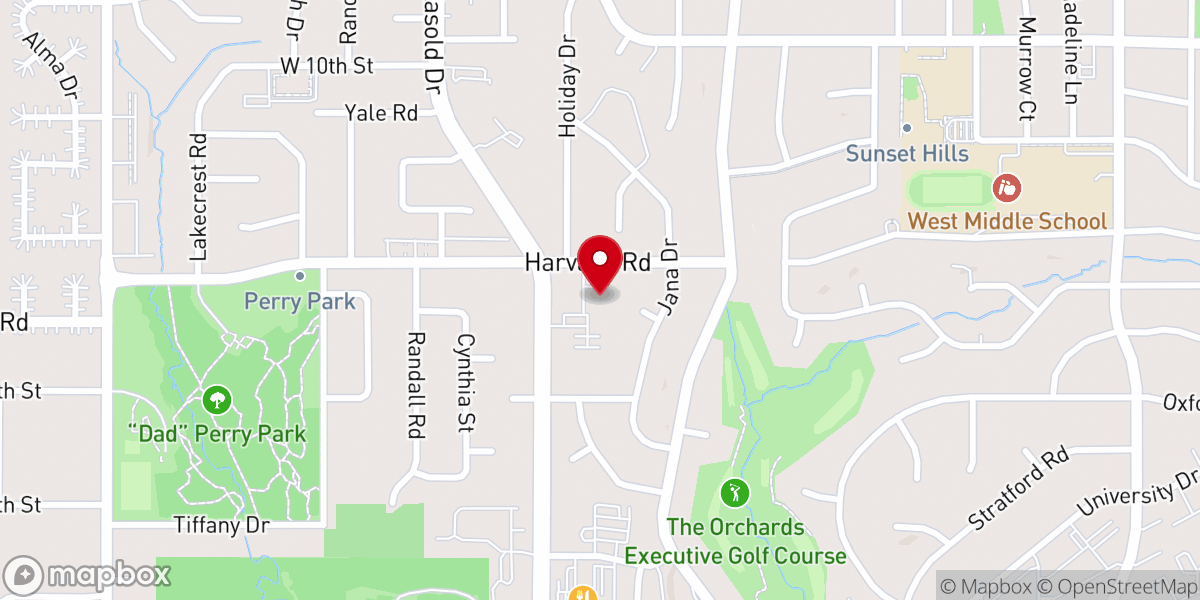 Map showing location of Christ Community Church