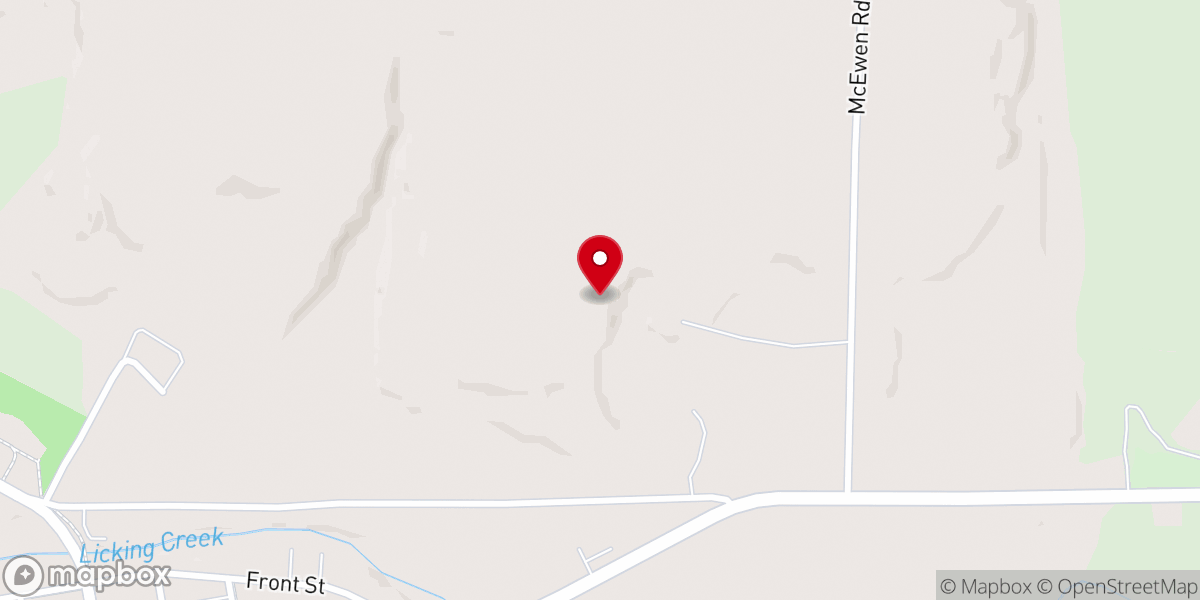 Map showing location of Grace Communtiy Church of Curllsville