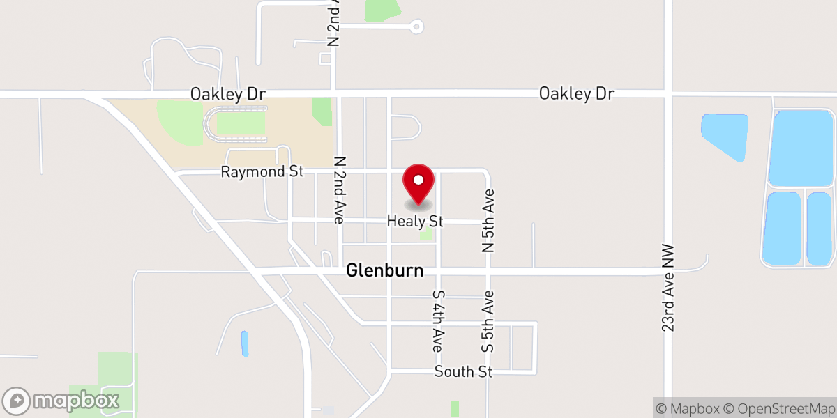 Map showing location of Trinity Lutheran Church, ELCA