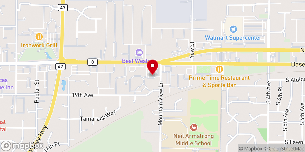Map showing location of Grace & Truth Bible Church