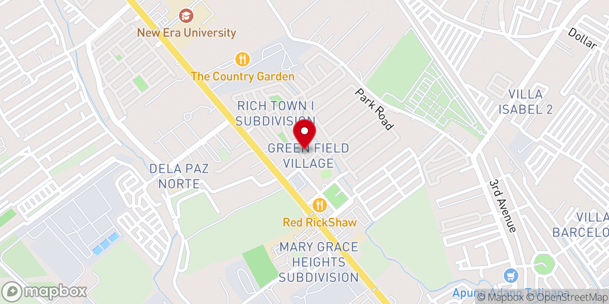 Map showing location of Lord of the Breakthrough Foursquare Church