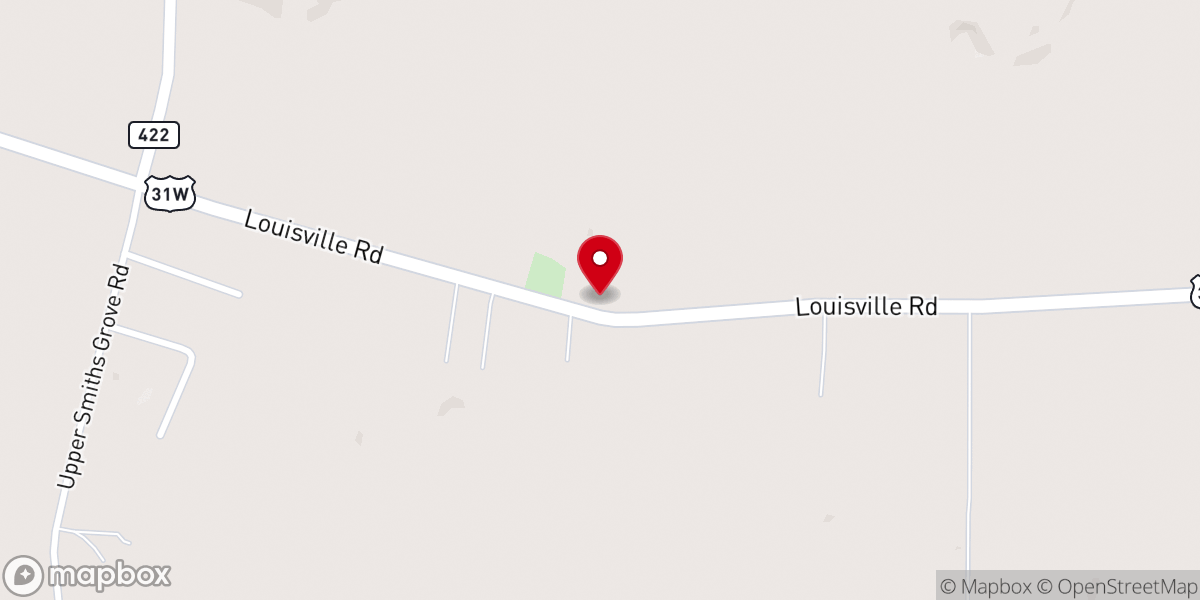 Map showing location of Icy Sink Baptist Church