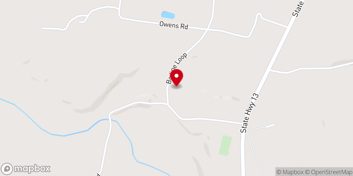 Map showing location of Buffalo Primitive Baptist Church