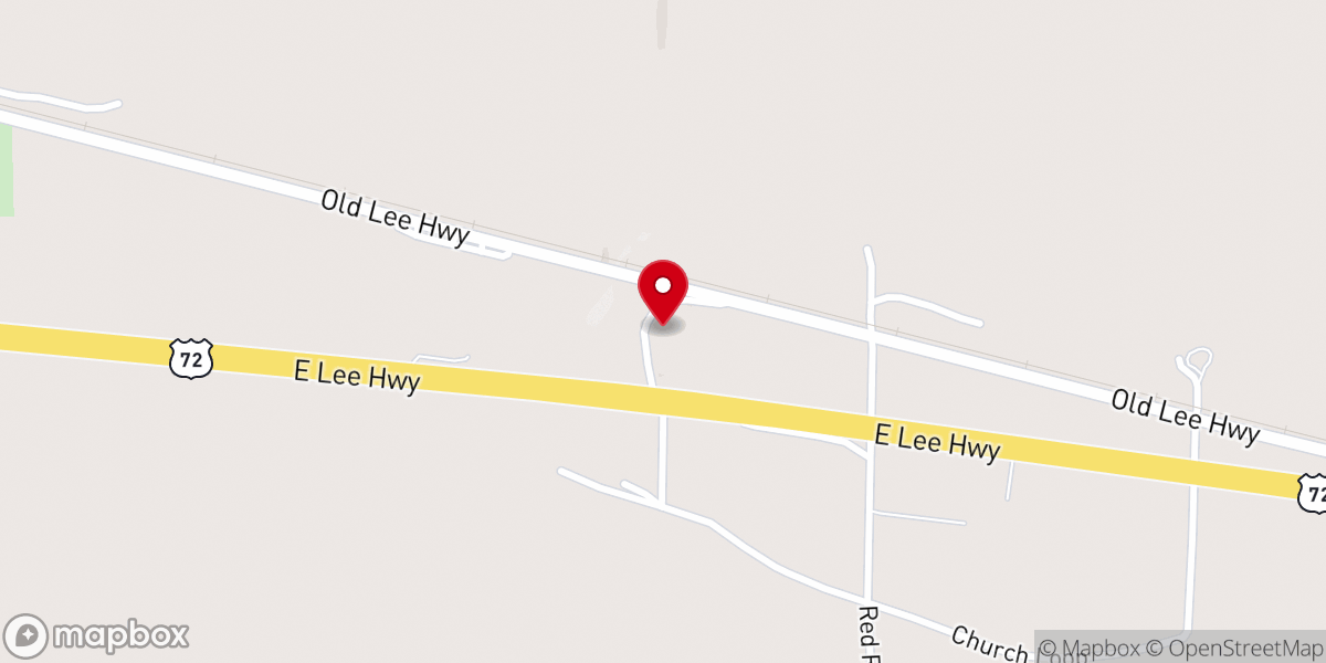 Map showing location of Zion Number 1 Missionary Baptist Church