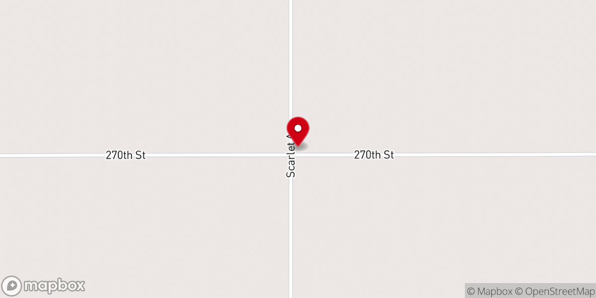 Map showing location of Pulaski Mennonite Church