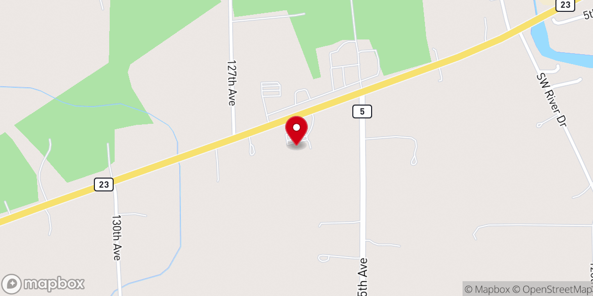 Map showing location of Milaca Alliance Church