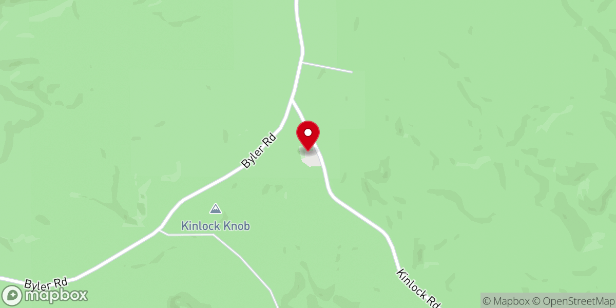 Map showing location of Old Macedonia Baptist Church