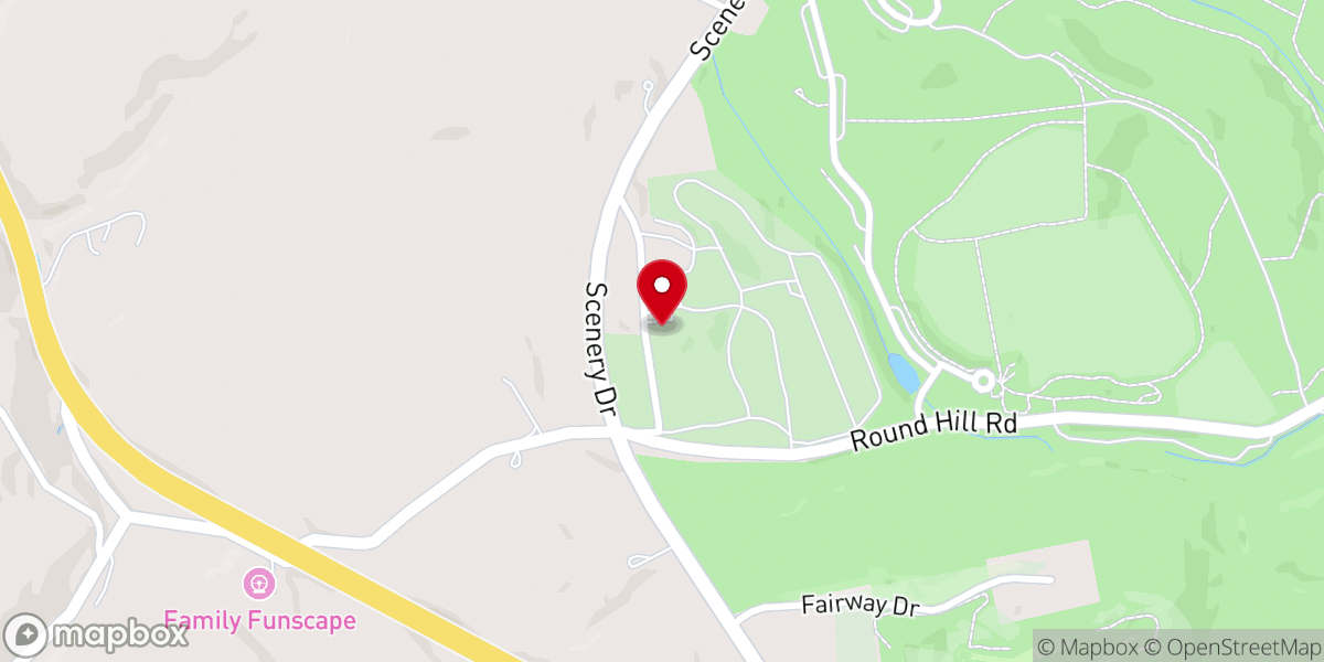 Map showing location of Round Hill Presbyterian Church