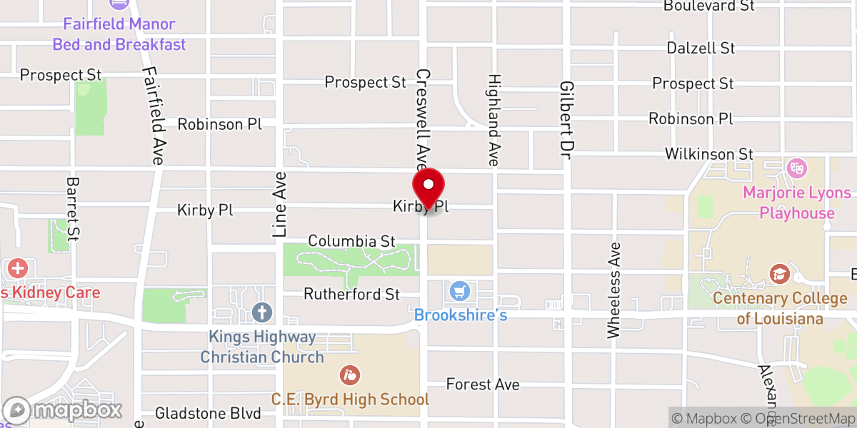 Map showing location of New Testament Baptist Church