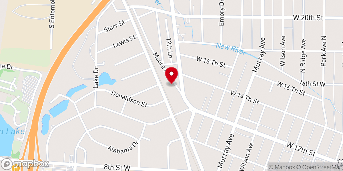 Map showing location of Bible Baptist Church (Fundamental - Independent)