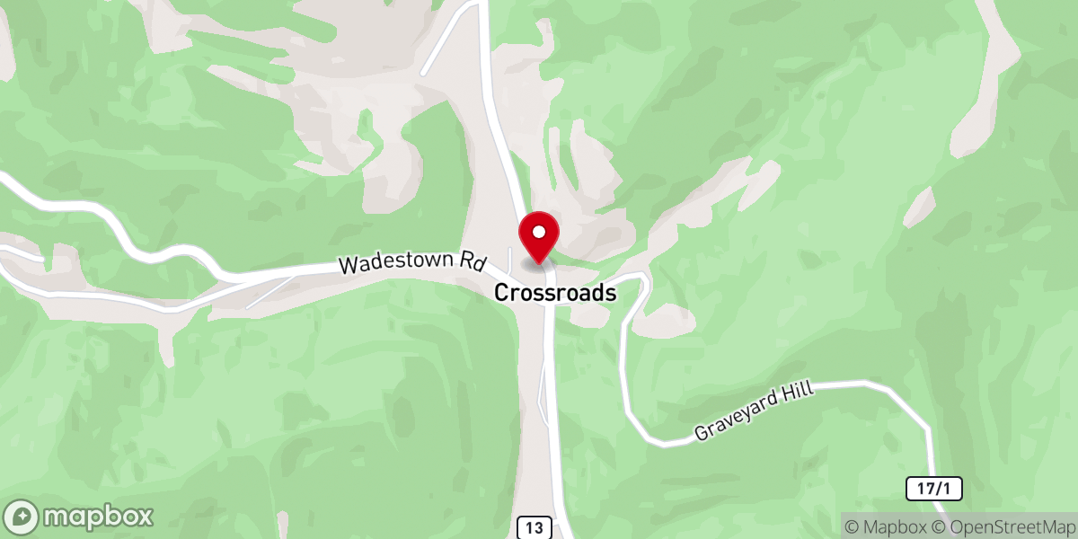 Map showing location of Union Baptist Church