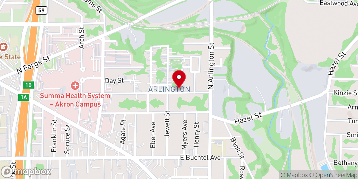 Map showing location of Calvary Church of the Deaf