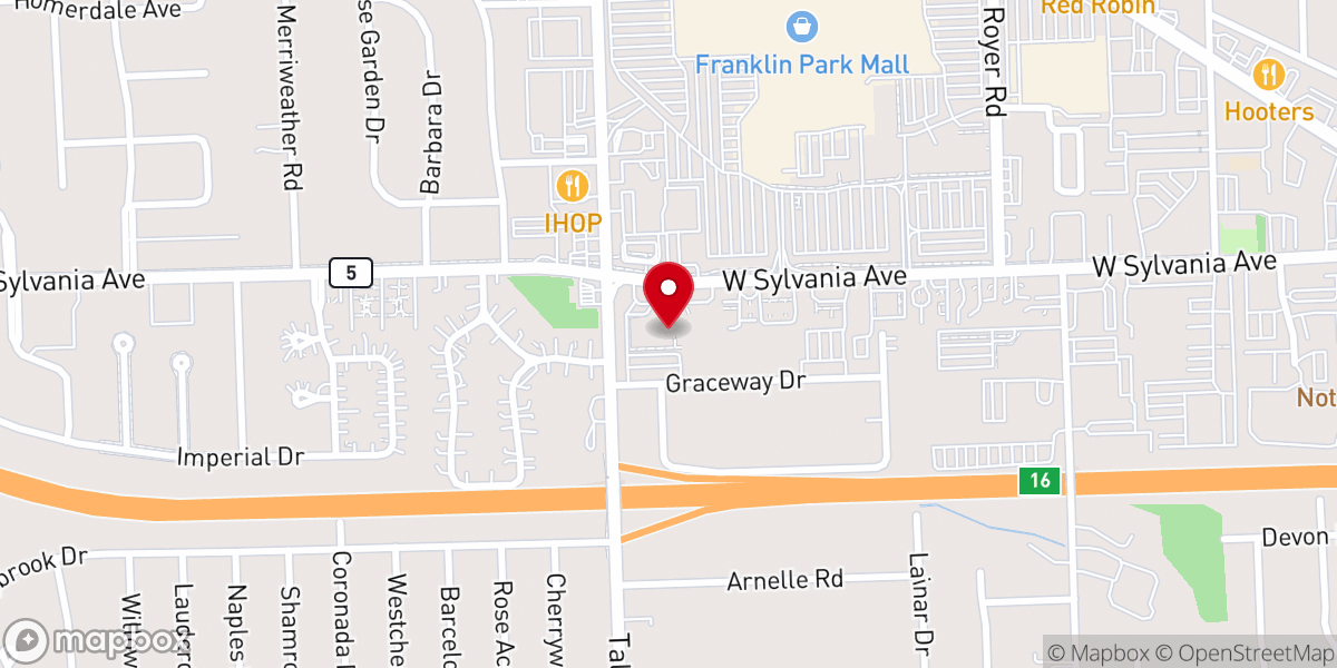 Map showing location of Christ Presbyterian Church