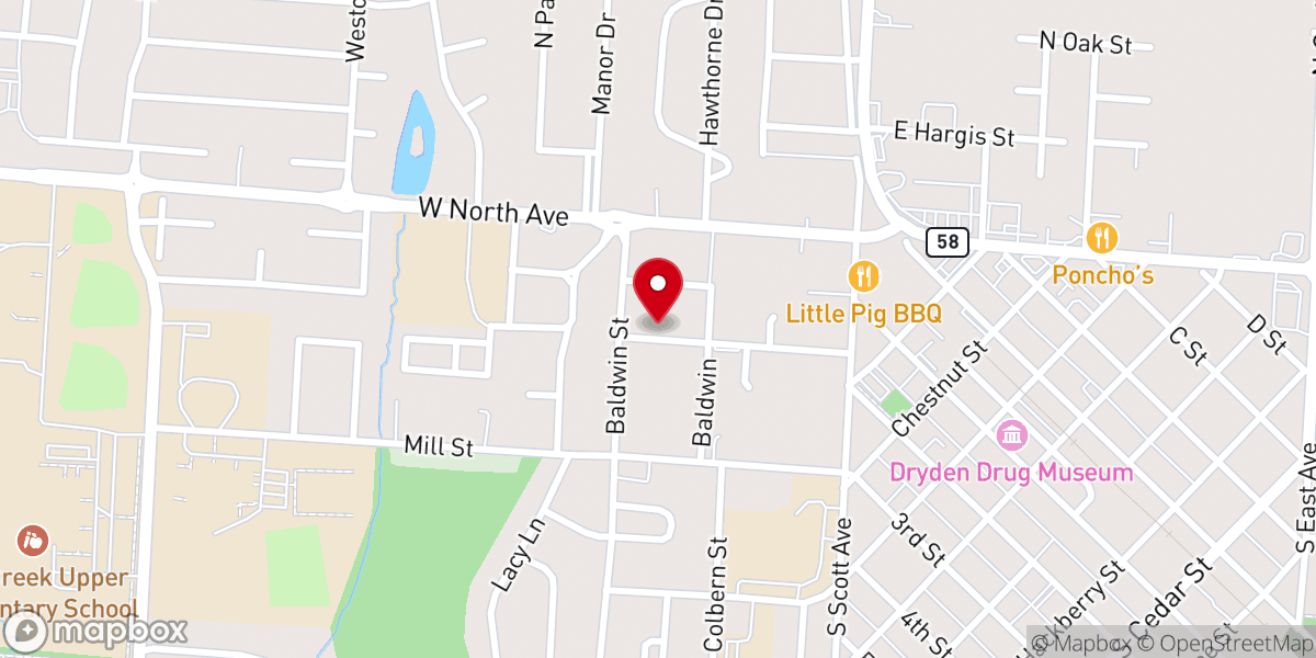 Map showing location of Belton 3 Angels SDA Church