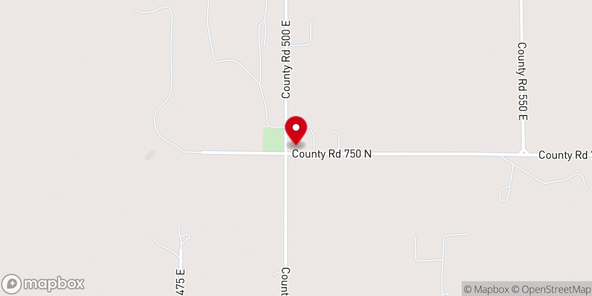 Map showing location of Ditney Ridge Baptist Church