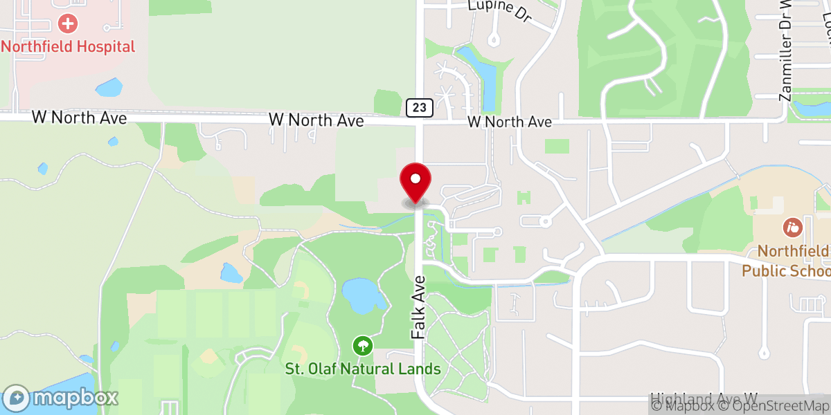 Map showing location of Lutheran Home-The Cannon Valley