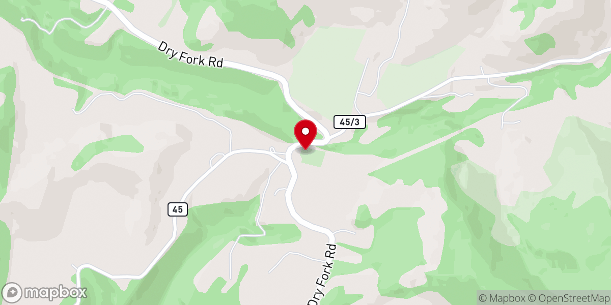 Map showing location of Flanagan Hill United Methodist Church