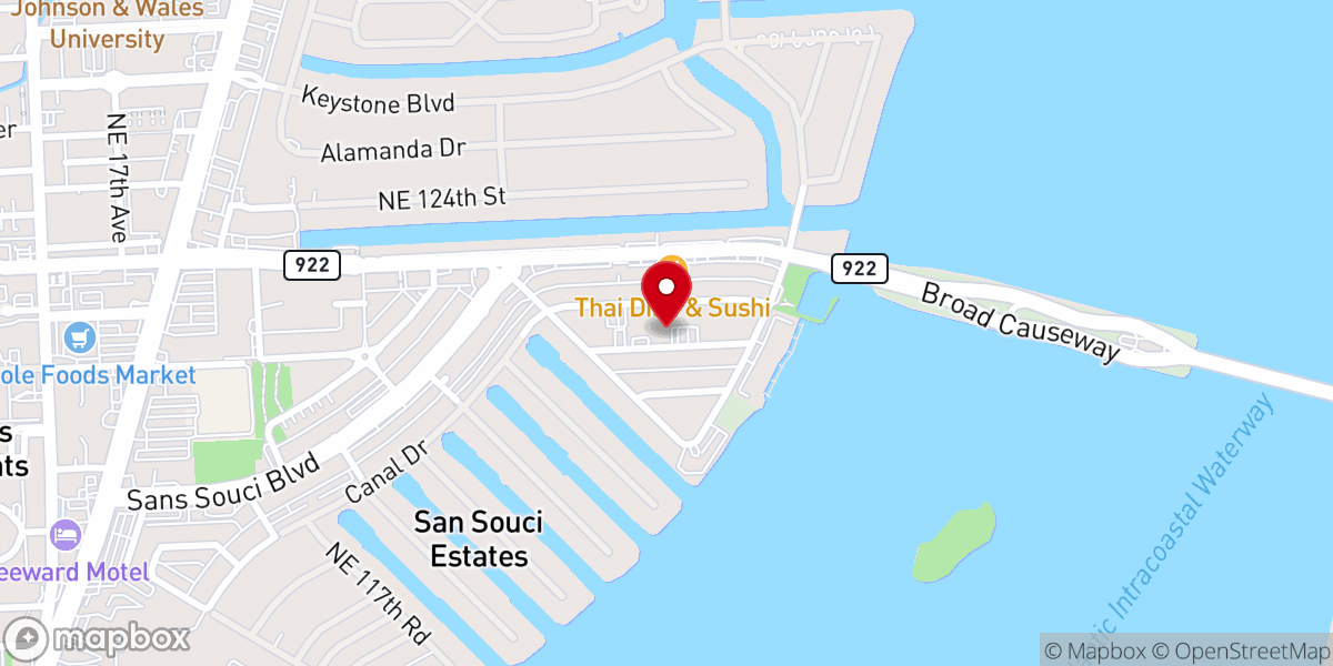 Map showing location of Harvest Church