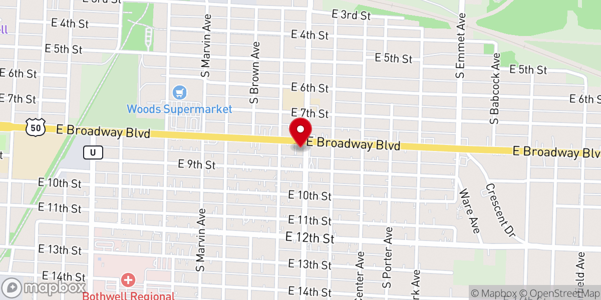 Map showing location of Epworth United Methodist Church