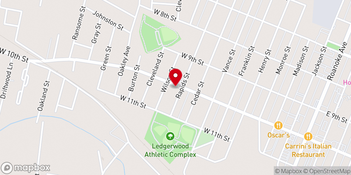Map showing location of Church of God