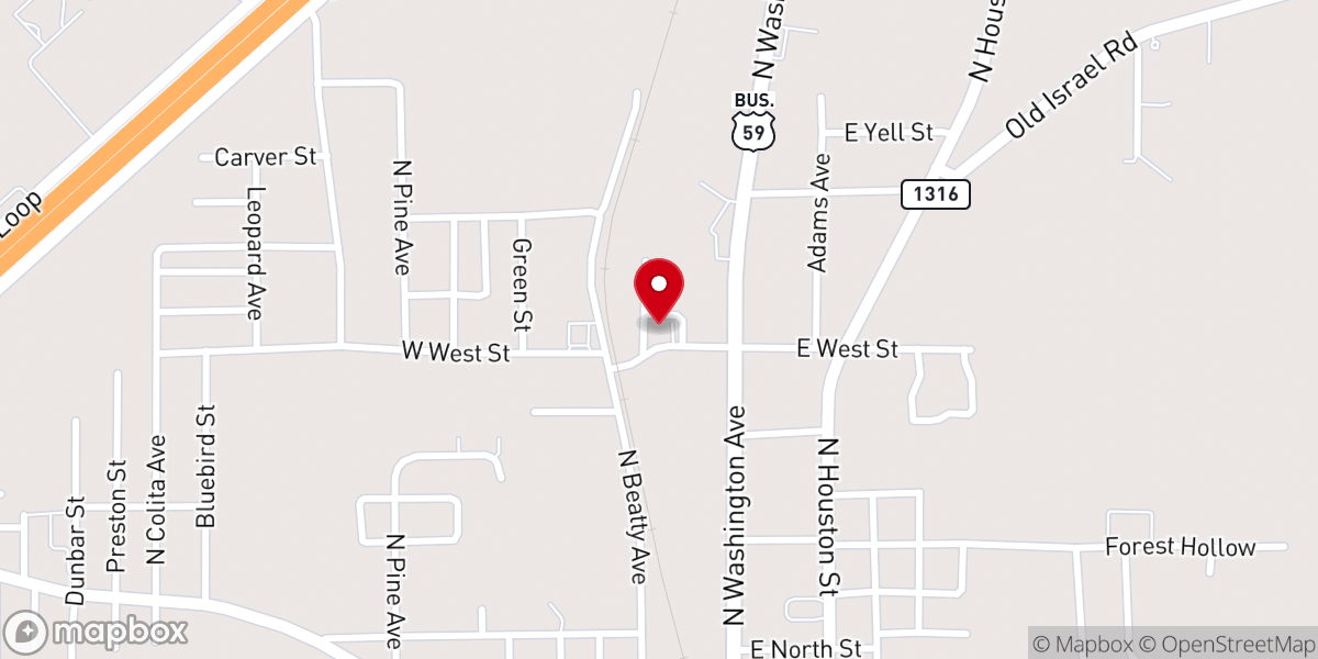 Map showing location of Livingston Memorial UMC