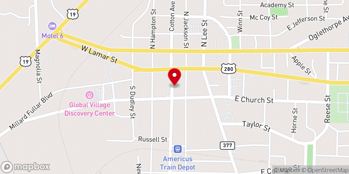 Map showing location of Communities Services Ministry