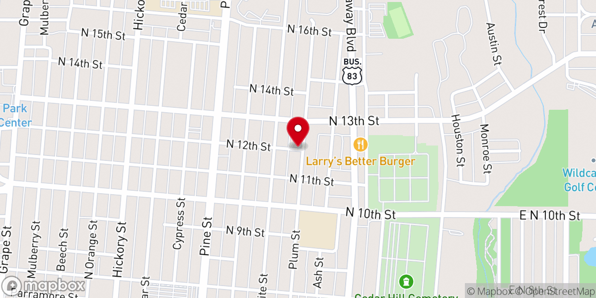 Map showing location of Emmanuel Community Church