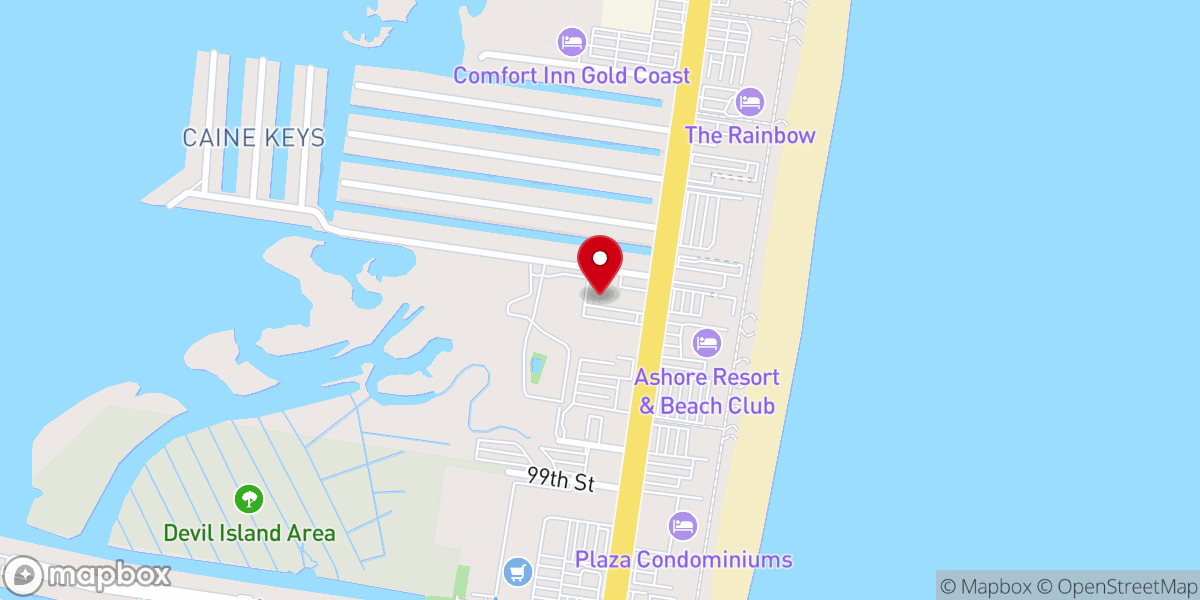Map showing location of Son & Sand Retreat Centre