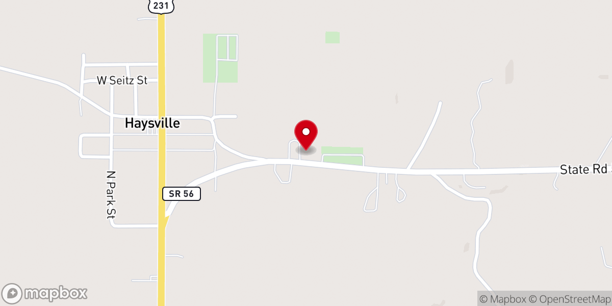 Map showing location of Christ Lutheran Church