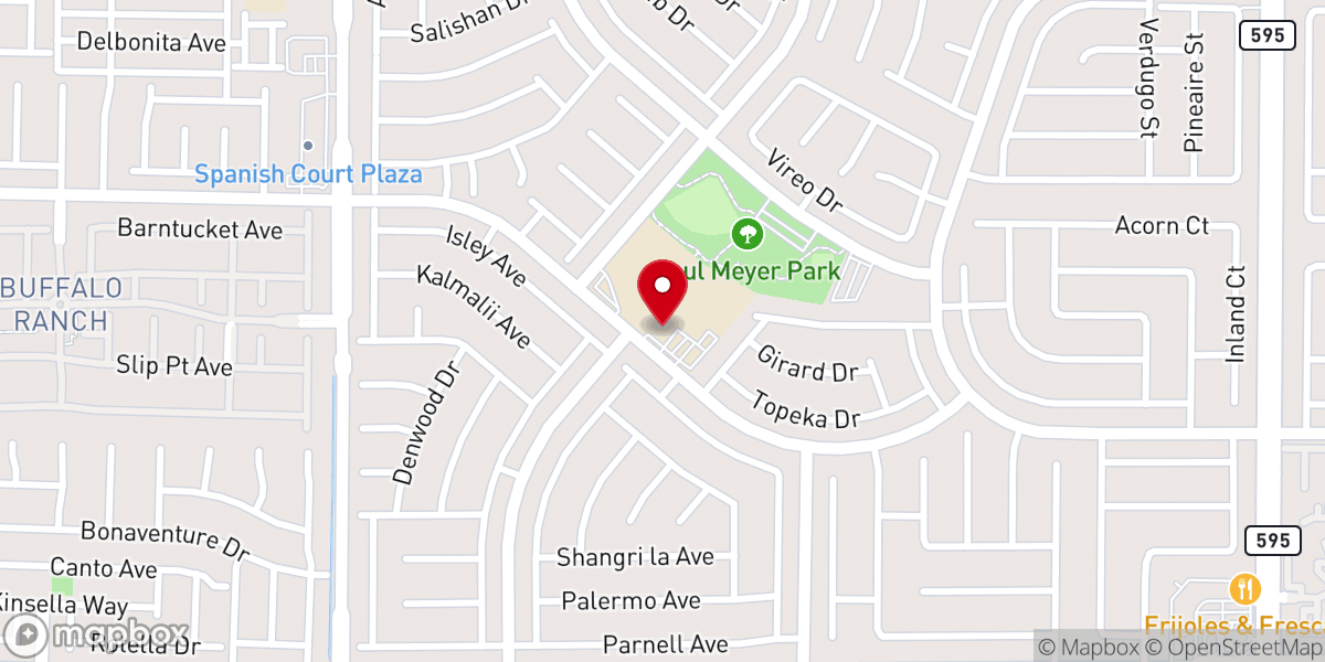 Map showing location of Peace Way Christian Center