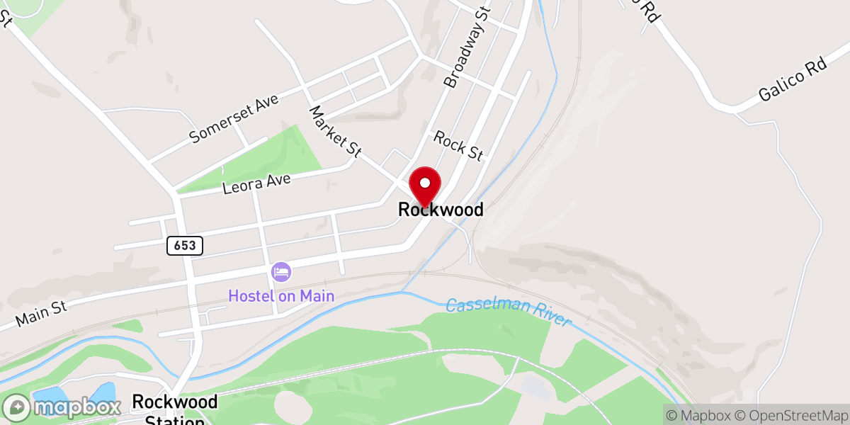 Map showing location of Trinity Reformed Church