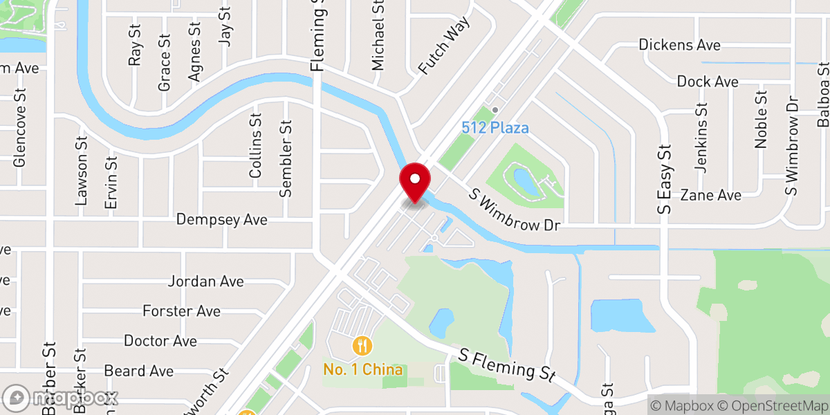 Map showing location of First United Pentecostal Church of Sebastian
