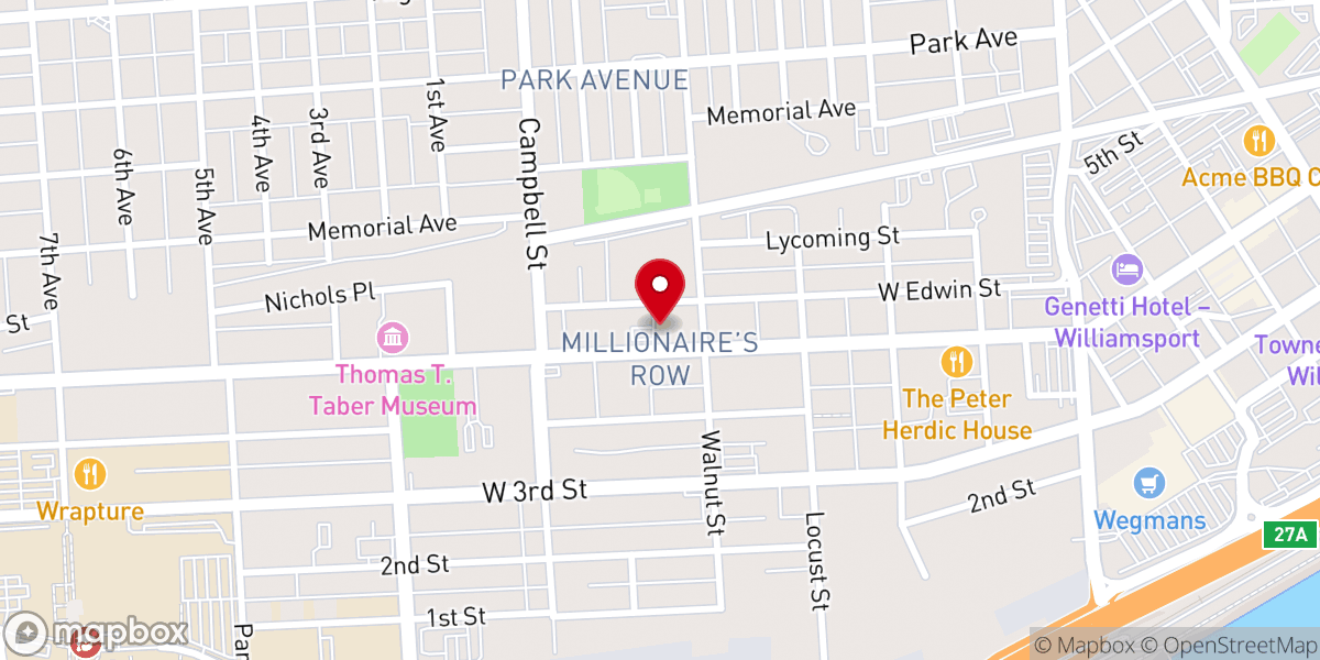 Map showing location of Monsignor William J. Fleming Parish Center