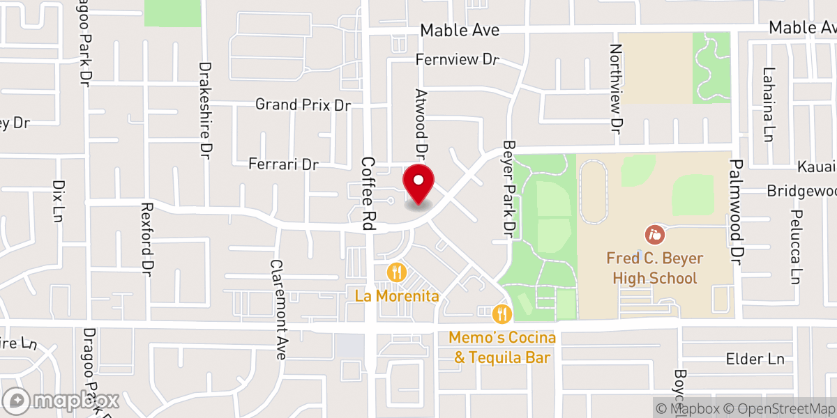 Map showing location of Grace Worship Center