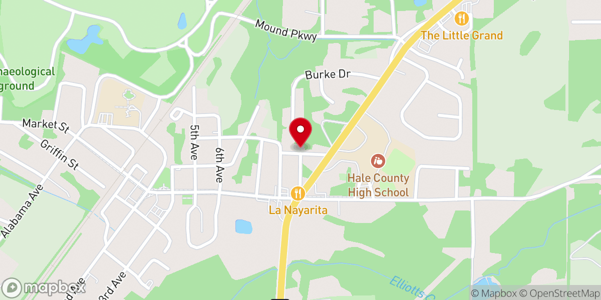 Map showing location of The Vine Church