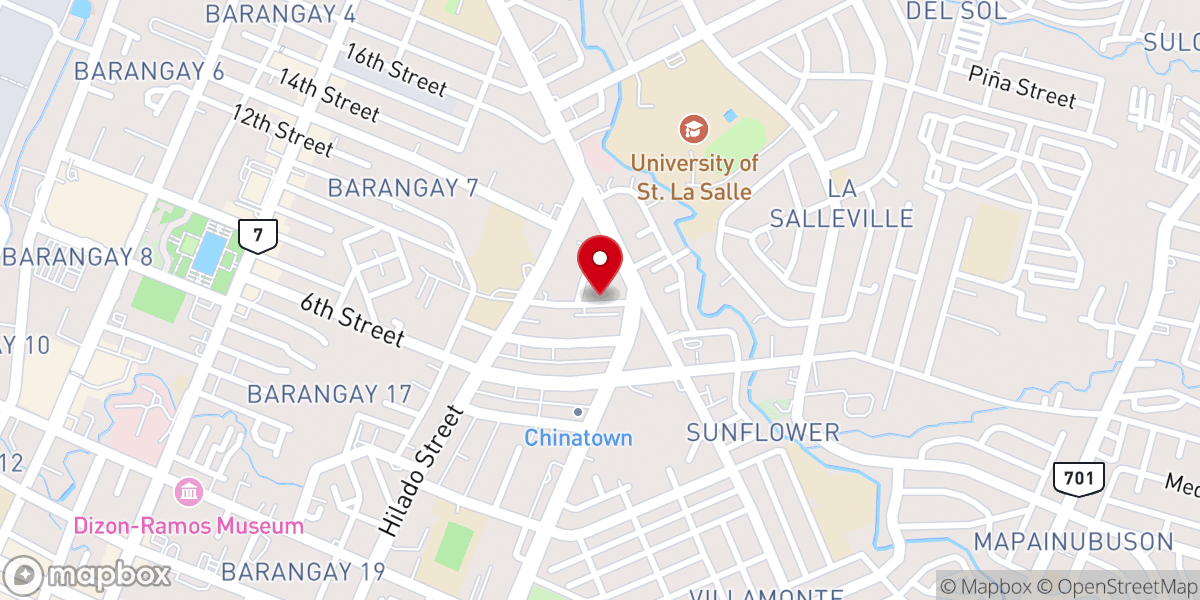 Map showing location of Trinity Christian Fellowship