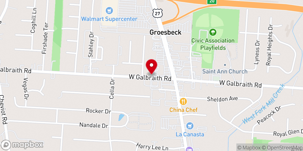 Map showing location of The Door Christian Fellowship Church