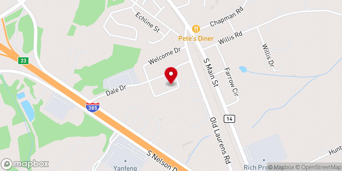 Map showing location of Heritage Baptist Church at Crestview