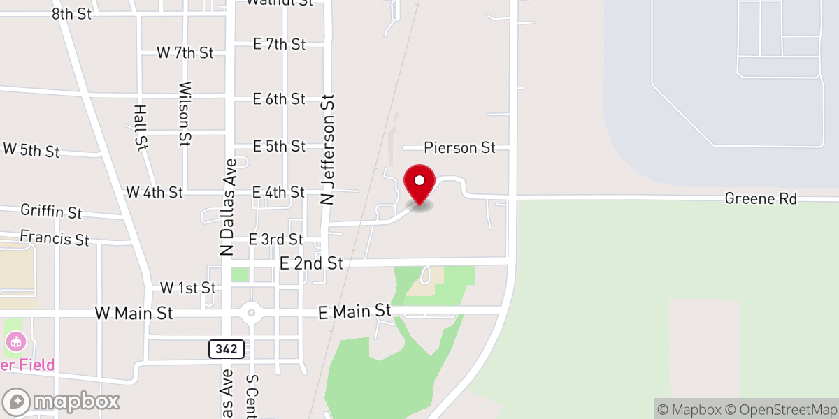Map showing location of Miracle Valley Tabernacle
