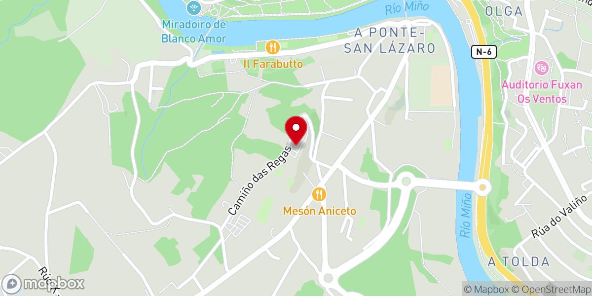 Map showing location of Hospital Ribera Polusa
