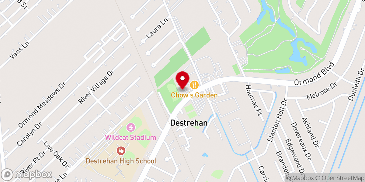 Map showing location of Matthew 25:35 Ministries - Food Distribution Center