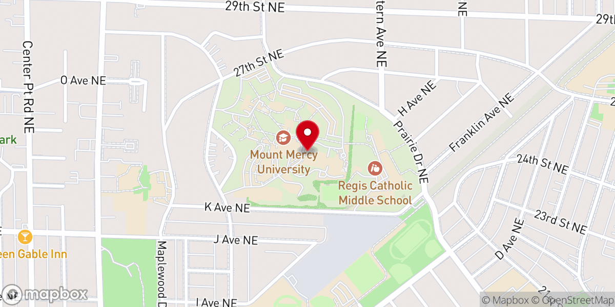 Map showing location of MMU Chapel of Mercy