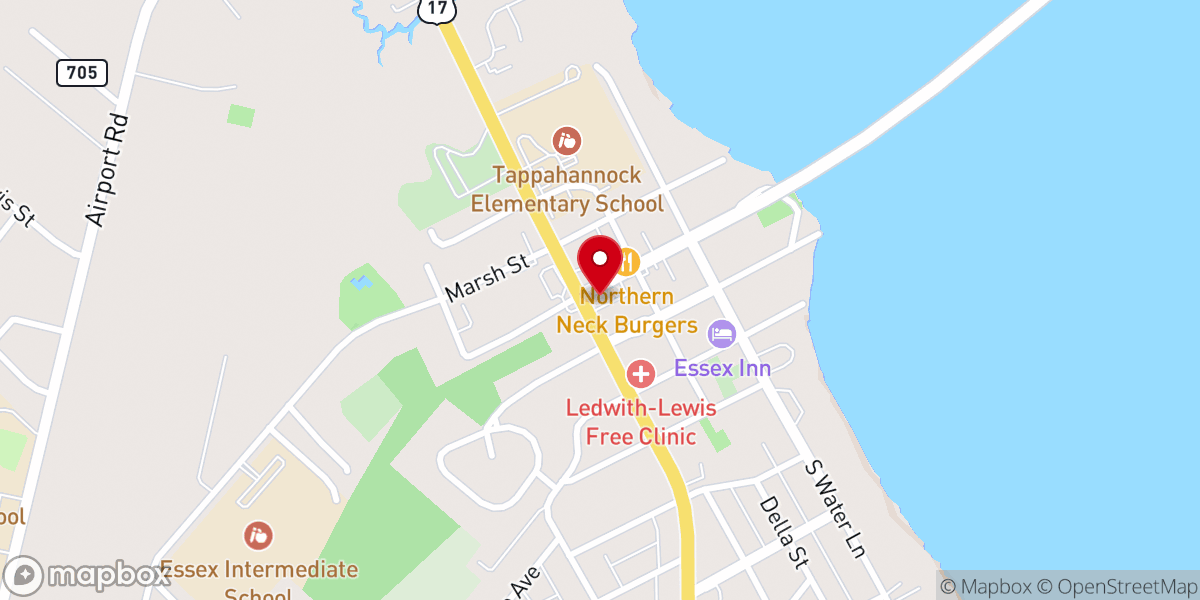Map showing location of Historic Beale Sanctuary